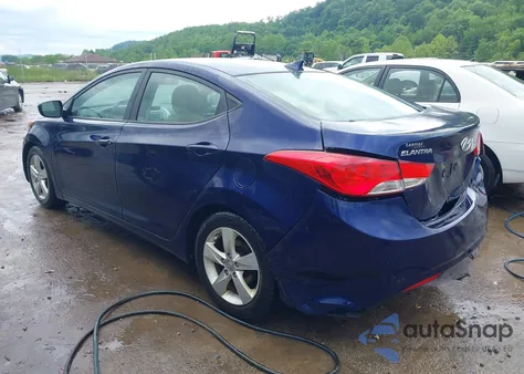 2013 Hyundai Elantra Gls from USA, damaged, VIN 5NPDH4AE7DH449986
